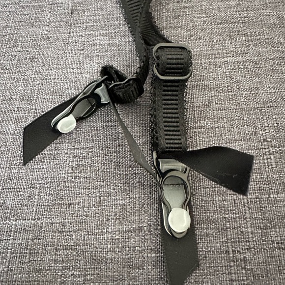 FREYA Deco Darling Black Lace Floral Garter Belt and Panty Set with bows & gem - Picture 3 of 12